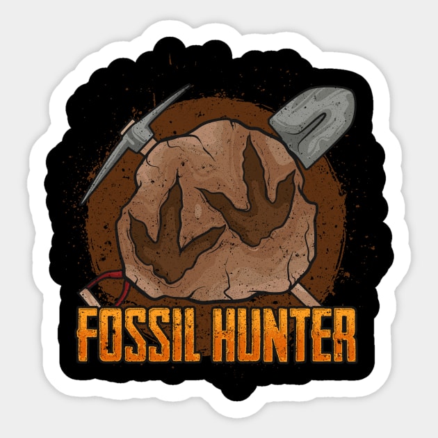 Cute Fossil Hunter Paleontology Dinosaur Obsessed Sticker by theperfectpresents